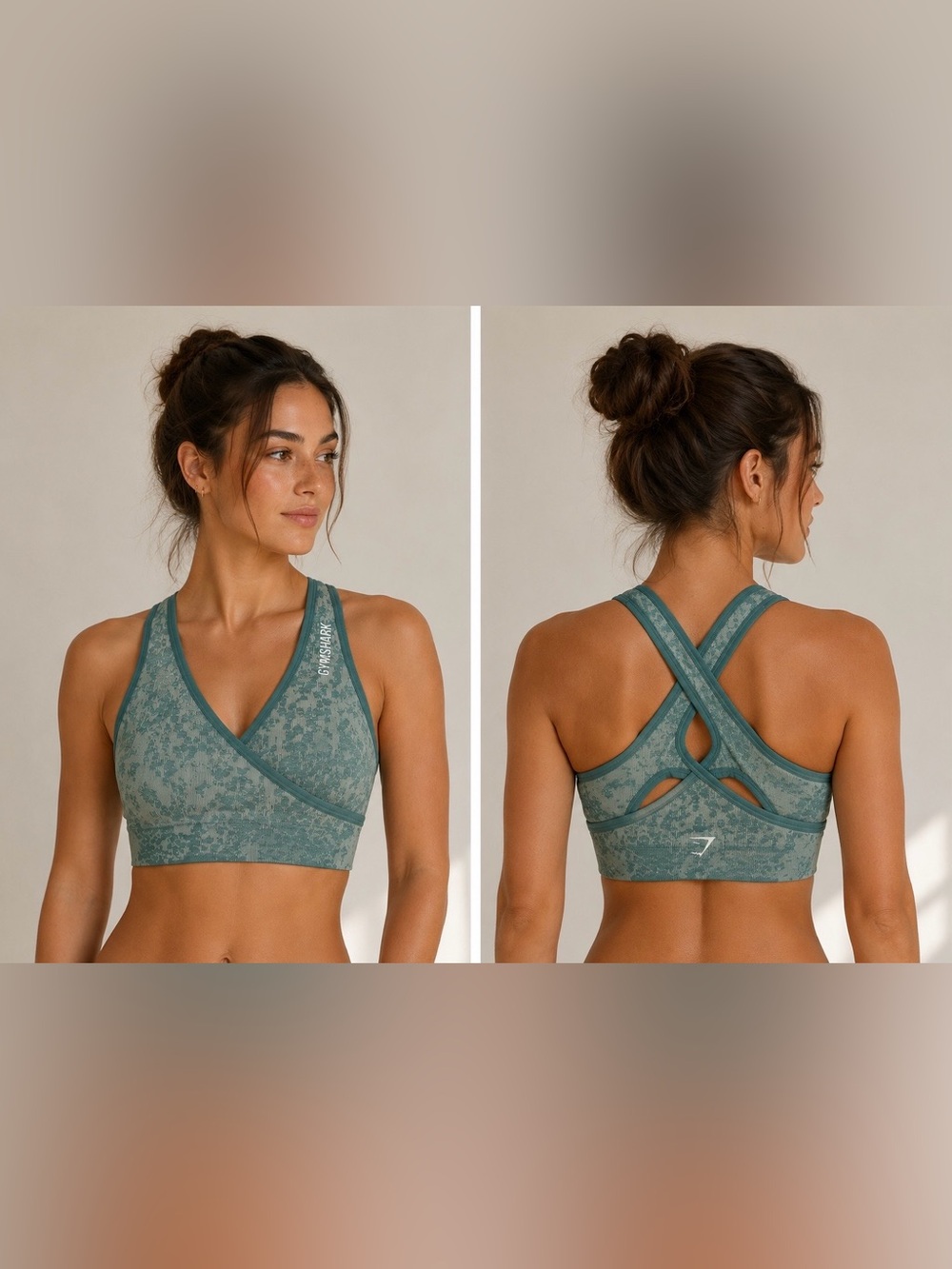Gymshark Green Cross-Back Sports Bra